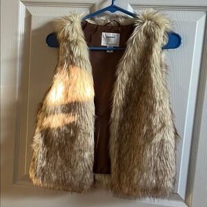 Old Navy Kids Faux Fur Vest - Tan
